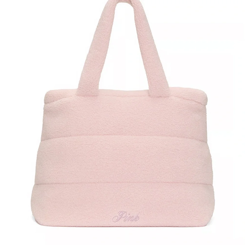 Victoria’s Secret PINK Cozy Plush Sherpa Tote - Picture 2 of 2